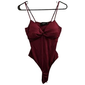 NWOT Workhall burgundy bodysuit size Medium